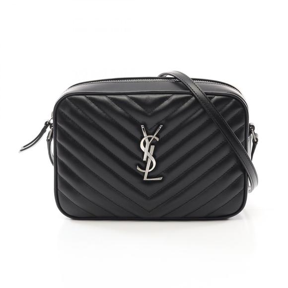 Saint Laurent LOU Monogram Camera Bag Shoulder Bag Leather Black - Picture 1 of 4